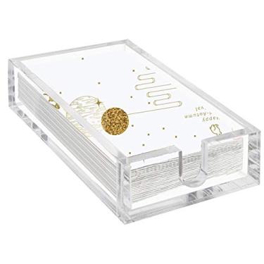 Imagem de Phineoly — Porta-guardanapos transparente para toalha, 0,97 cm de espessura, acrílico, contemporâneo, para cozinha, sala de jantar, banheiro, mesa