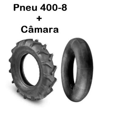 Imagem de Pneu 400-8 Tratorito E Microtratores + Câmara