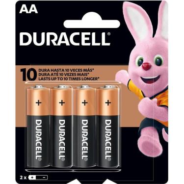 Imagem de Pilhas Alcalina AA 4 UNID. MN1500B4 Duracell Lanternas, Controles, Brinquedos, Consoles