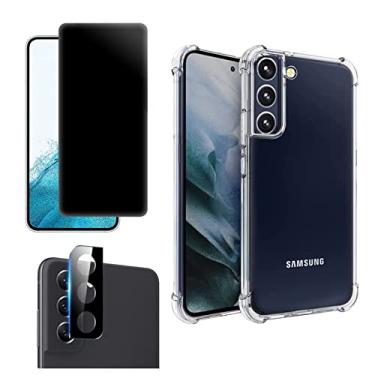 Imagem de Kit Capa Anti Impacto + Película Privativa + Película Câmera Compatível Samsung S21 Fe