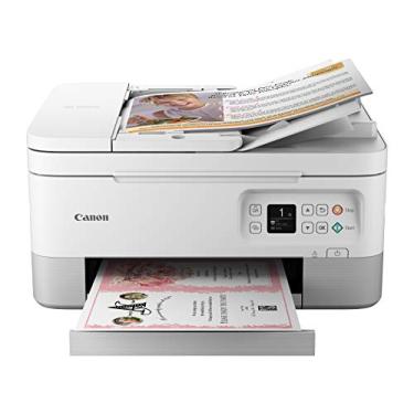 Imagem de Canon PIXMA TR7020a Impressora a jato de tinta colorida sem fio tudo-em-um, com impressão duplex, impressão móvel e alimentador automático de documentos, branca