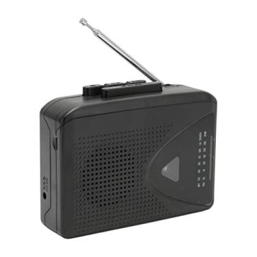 Imagem de Leitor de cassetes portátil de rádio de bolso com alto-falante externo, toca-fitas/gravadores de cassetes, rádio FM AM FM de cassete Walkman vintage.