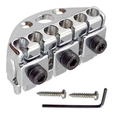 Imagem de #N/A 1x Conjunto de Porcas de Trava com Chave e Parafusos de Substituição para Guitarra Elétrica DIY - Prata