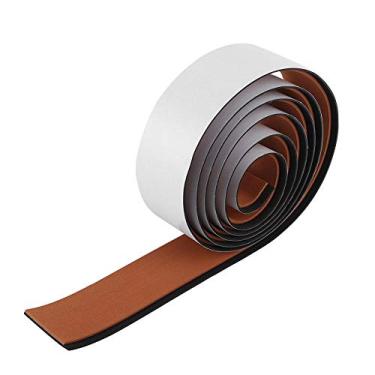 Imagem de Tapete de barco, 240 x 5,8 x 0,6 cm/94,5 x 2,3 x 0,2 polegadas EVA Espuma Marine Boat Piso Tapete Antiderrapante Autoadesivo Imitação Faux Teak Yacht Decking Decoração