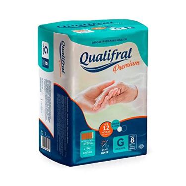 Imagem de Fralda Geriátrica Qualifral Premium G 8 Unidades