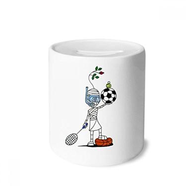 Imagem de DIYthinker Sports Mummy Horus Soccor Balls Money Box Ceramic Coin Case Piggy Bank Gift