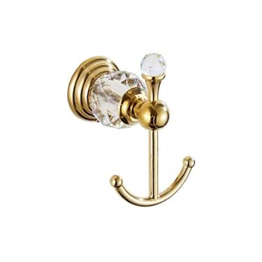 Imagem de KIZQYN Ganchos de casaco gancho de toalha de entrada de banheiro gancho de casaco de cristal europeu gancho de casaco de banheiro montado na parede rack de casaco montado na parede rack de casaco montado na parede