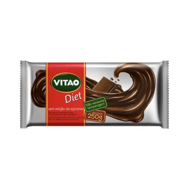 Imagem de Cobertura De Chocolate Em Barra Zero Açúcar 250G - Vitao