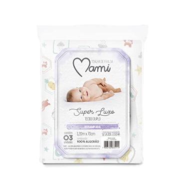 Imagem de Papi Textil Toalha De Fralda Super Luxo Mami Estampada 1,20M X 70Cm Contem 03 Un