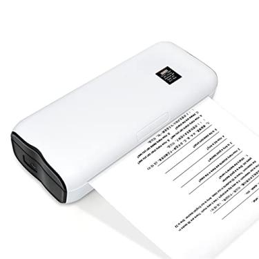 Imagem de Chusui Impressora de papel portátil A4 Impressão térmica Wireless BT Connect Compatível com iOS e Android Mobile Photo Printer Suporte 210 mm de largura para viagens ao ar livre Home Office Impressão