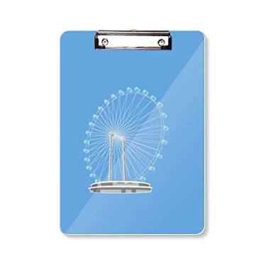 Imagem de Placa de suporte para prancheta de roda-gigante Singapura A4