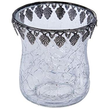 Imagem de Cascais Castical 9 * 8cm Vidr/met Transp Craquelad Home & Co Único