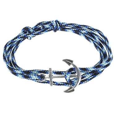 Imagem de West Coast Paracord Pulseiras femininas ajustáveis com âncora náutica e gancho de peixe – feitas de corda de nylon