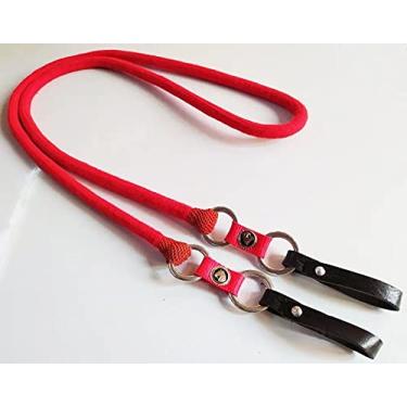 Imagem de Rédea Lã Lisa Especial 4 Argolas Aplique Cavalinho Cavalo (Vermelha)