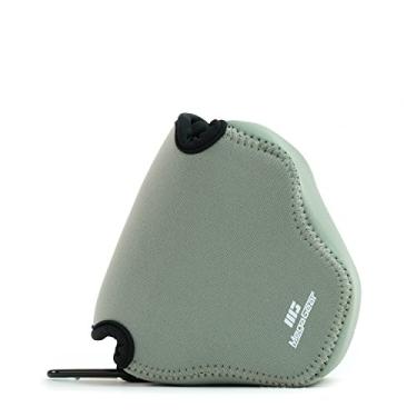 Imagem de MegaGear Bolsa de neoprene para câmera ultra leve com mosquetão para Canon PowerShot SX540 HS, SX530 HS, Canon PowerShot SX420 is, SX410 é câmeras digitais (cinza) (MG507), couro PU