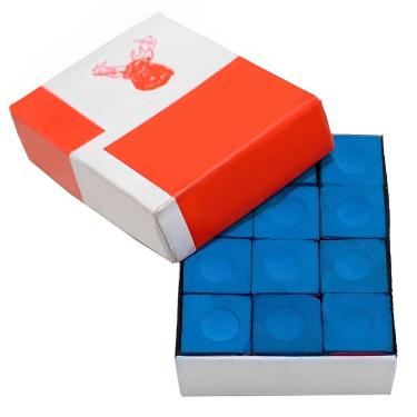 Imagem de Kit 20 Giz Mastar Azul Profissional Sinuca Bilhar
