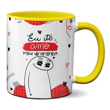 Imagem de Caneca Flork Namorados Eu Te Amo Meu Draminha Casal Fofo (Amarela)
