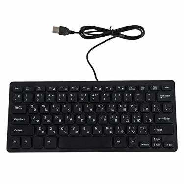 Imagem de Teclado USB Focket, 78 Teclas, Russo, Alemão, Francês, Slim, PC, Computador, Área de Trabalho