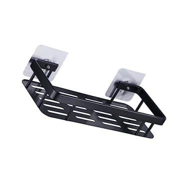 Imagem de OSALADI 1 Unidade Armazenamento De Banheiro De Cozinha Prateleira De Banheiro De Montagem Na Parede Rack De Armazenamento De Banheiro Porta-frascos Espaço Alumínio Montado Na Parede Jarra