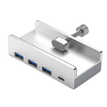 Imagem de ＫＬＫＣＭＳ 4 portas de alumínio externo doca leitor cartão docking station adaptador usb3.0 extensor hub conversor para notebooks computador, a