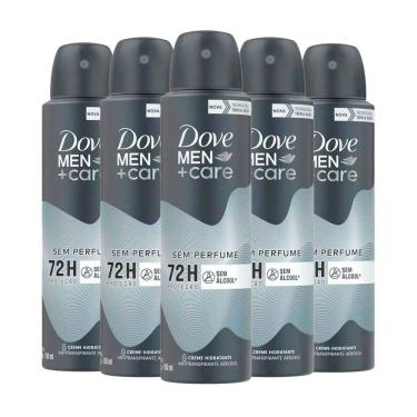 Imagem de Kit Desodorante Aerosol Dove Men Sem Perfume 150ml - 5 unidades