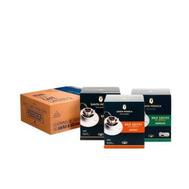 Imagem de Pack Café Santa Monica Drip Coffee Gourmet, Intenso, Orgânico 3 unidades 300g