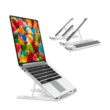 Imagem de Base Suporte Articulado Laptop Ergonômico Cinza Design
