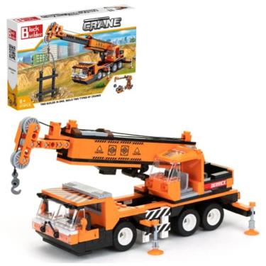 Imagem de Block Builder Mobile Crane Building Block Set (475pcs) e Guindaste de Torre de Construção. Dois kits de construção em um conjunto! Blocos de brinquedo