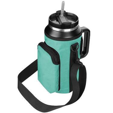 Imagem de Xxerciz Bolsa de transporte de garrafa de água para copo Stanley de 1,8 l com alça