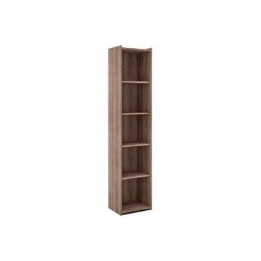 Imagem de Estante Livreiro Casal Esm206 C/ 4 Prateleiras Rustico - Movelbento