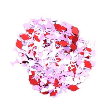Imagem de Ciieeo confete em forma de lábios despedida de solteira decoracao Confete para artesanato DIY confete criativo confete engraçado lantejoulas copo de vinho noiva