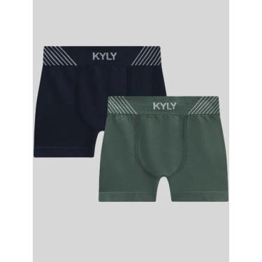 Imagem de Kit 2 cuecas boxer azul/verde