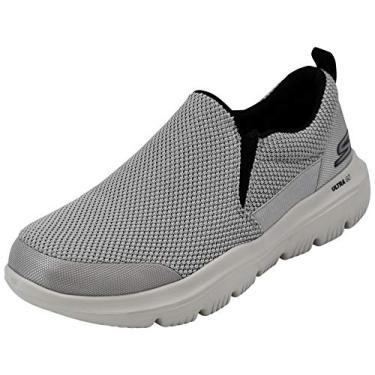 Imagem de Skechers Go Walk Evolution Ultra masculino impecável, Cinza claro, 10 X-Wide