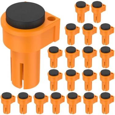 Imagem de Conjunto de 20 peças de braçadeira de cachorro de banco, nylon durável, batente de plástico para bancada de trabalho, batente de mesa de madeira premium com almofada antiderrapante, braçadeiras para