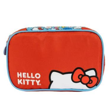 Imagem de Estojo Escolar Duplo Hello Kitty Vermelho T02 - 11343 Xeryus
