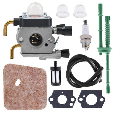Imagem de SYSKANT Kit de filtro de ar da bobina de ignição do carburador C1Q-S97 para Stihl FS75 FS80 FS85 FS55RC FS55T KM55 KM55C KM55R KM55RC FC85 HT70 HS75 HL75 HT75 HS80 Peças de motosserra