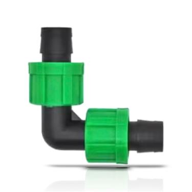 Imagem de Tubo de irrigação de gotejamento externo universal One Stop de 1,27 cm com conector de permanente com ajuste de bloqueio de farpa - Serve para todas as marcas, fita de gotejamento e tubulação de 16 a 17 mm