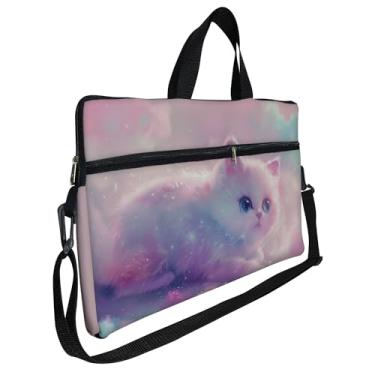 Imagem de Case Capa Maleta Premium Para Notebook Laptop de 17 e 17,3 com Alça de Mão Alça de Ombro e Zíper Lateral - Gatinha