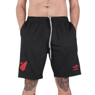 Imagem de Bermuda Athletico Paranaense Bolso Viagem Umbro Preto 2022-Masculino