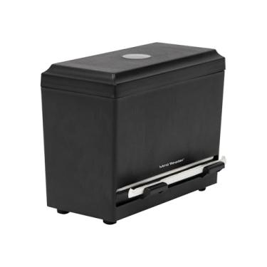 Imagem de Mind Reader Dispensador de palha, dispensador de lápis, item essencial para sala de aula, suprimento de restaurante, plástico, 24 cm C x 11 cm L x 19 cm A, preto