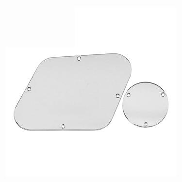 Imagem de ROZILO Placa traseira de controle LP e capa de cavidade para placa de interruptor para Epiphone Les Paul transparente na China