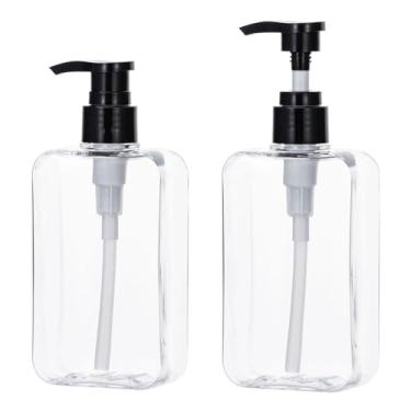 Imagem de Yebeauty Dispensador de frascos com bomba de 2 unidades, 200 ml, transparente, recarregável, shampoo e condicionador, recipiente vazio de plástico para chuveiro, sabonete para as mãos, recipiente de