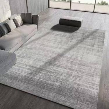 Imagem de Moderno simples sala de estar decoração tapete grande área macio lounge tapete cinza nórdico para o quarto tapete, 2,300x400cm
