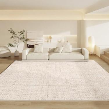 Imagem de Sala de estar estilo creme sofá tapetes fácil cuidado quarto cabeceira grande área tapete luxo vestiário decoração tapetes, mt230, qd, 300x400cm