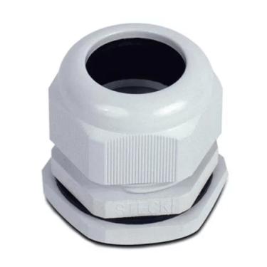 Imagem de Conector Prensa Cabo Nylon Rosca Longa Cinza - Steck Conector Prensa Cabo Nylon  Rosca Longa Cinza - Steck | M32 X 1,5 Ref. S-874L