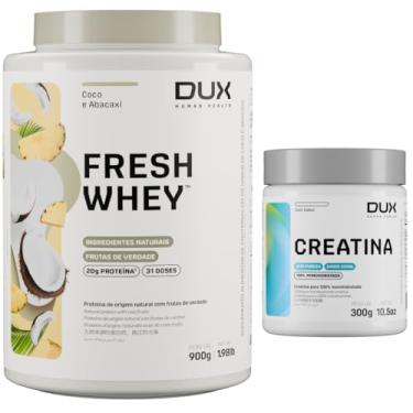 Imagem de Combo Fresh Whey Dux 900g - Sabor Abacaxi com Coco + Creatina 300g