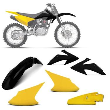 Imagem de Kit plástico personalizado crf 230f 2008 à 2014 - 4 itens (paralama di