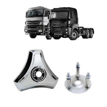 Imagem de Kit calota 3 pontas aro 20/22 p/rodoar alta c/suporte - BEPO