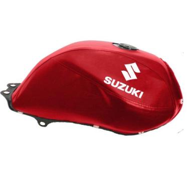 Imagem de Capa De Tanque Suzuki Yes 125 -Com logo - Spts, Vermelho