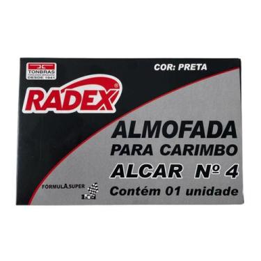 Imagem de Almofada de Carimbo Grande N4 Preta 16,8 x 9,8cm - Radex
